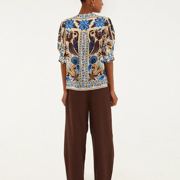 Farm Rio: Sand Nature Land Blouse